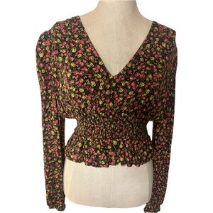 AFRM Multicolored Floral Blouse louse